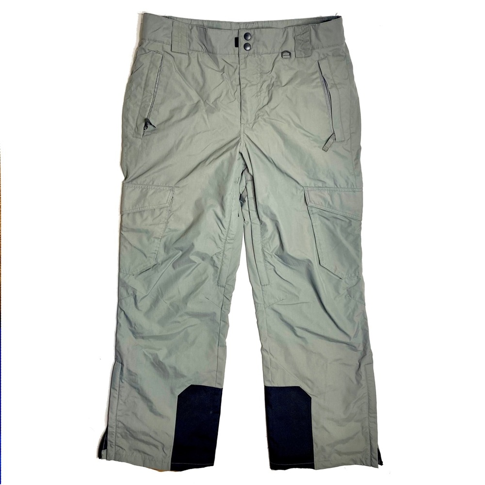 Slalom Water Resistant Insulated Men's Cargo Snow Pant Gray-